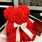 Ours en roses Rouge  25 cm
