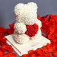 Ourson en rose 30 cm