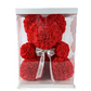 Ours en roses Rouge 40 cm