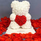 Ourson en rose 30 cm