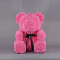 Ourson en rose 70 cm Rose