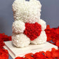 Ourson en rose 30 cm